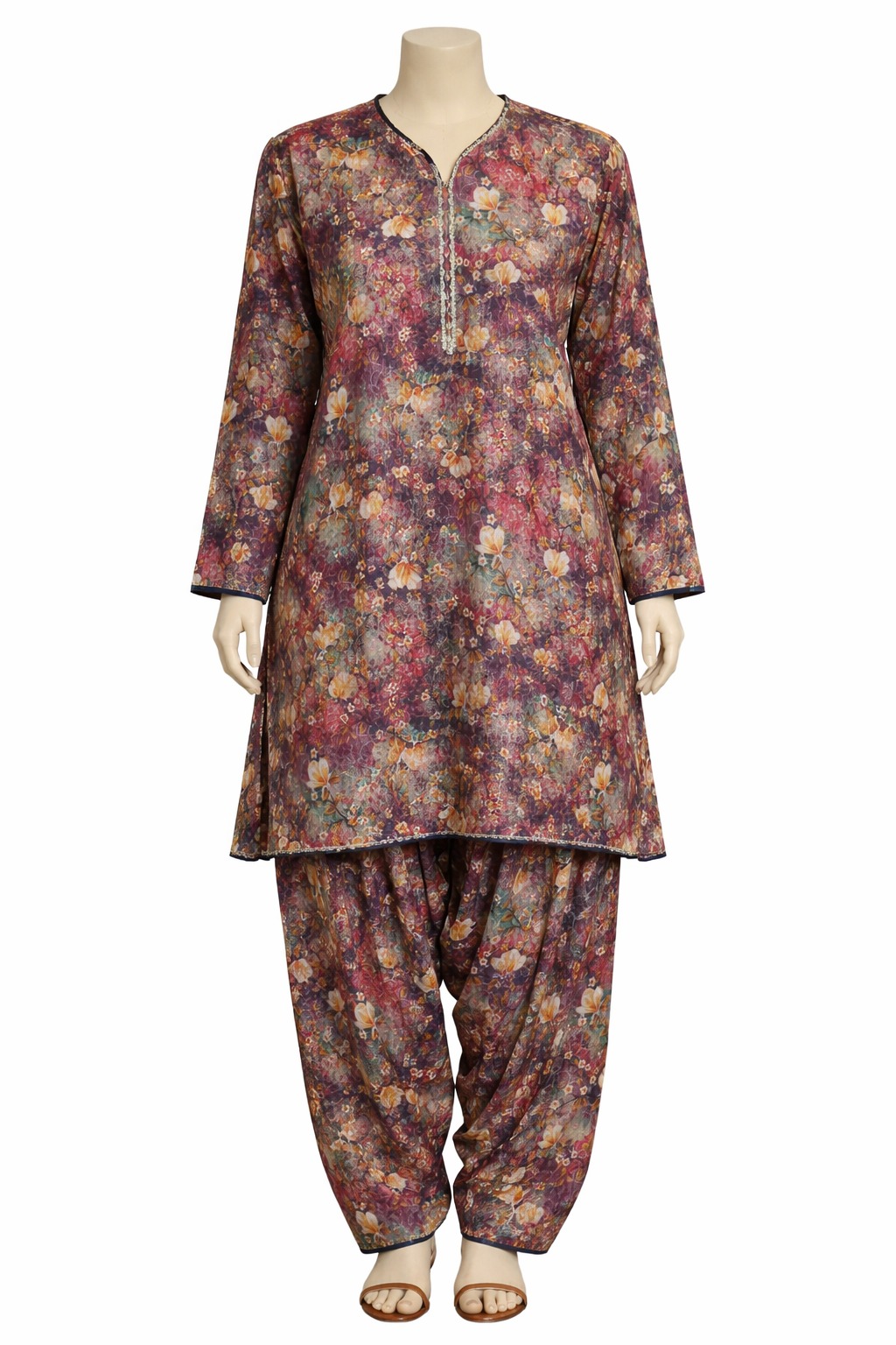 2PC-Lawn Suit Shirt with Trouser