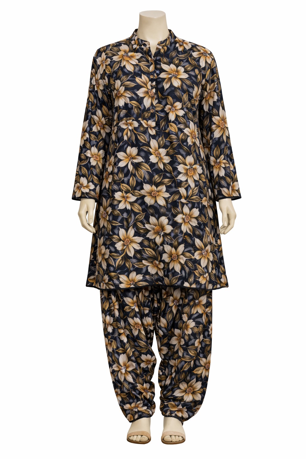 2PC-Lawn Suit Shirt with Trouser