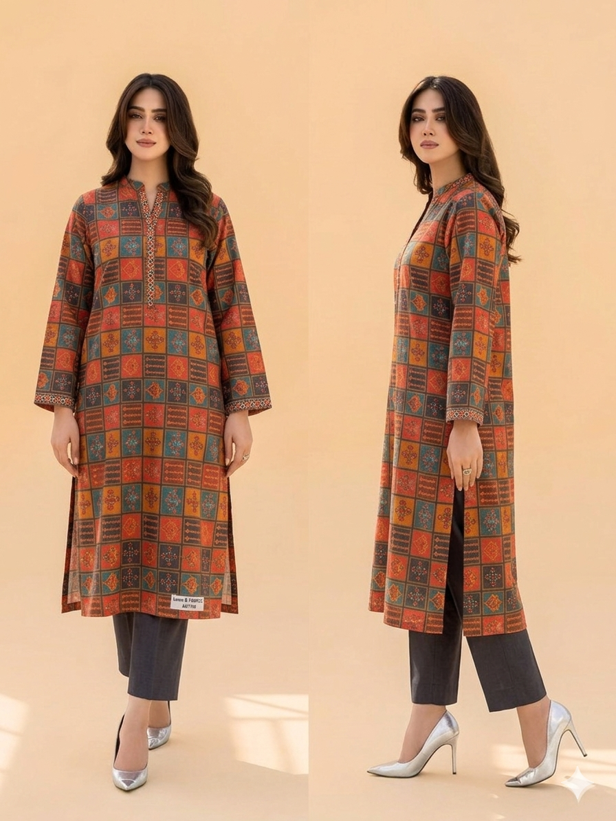 Printed 2Piece-Lawn Suit