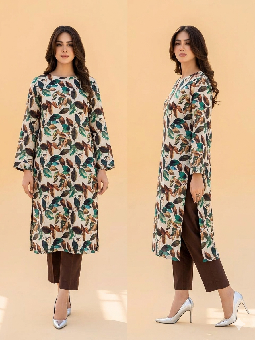 Printed 2Piece-Lawn Suit