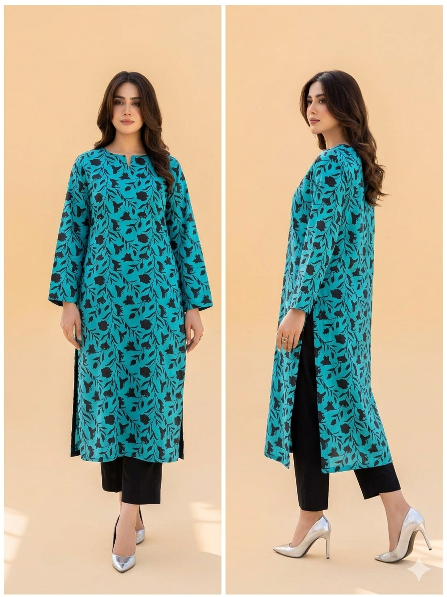 Printed 2Piece-Lawn Suit