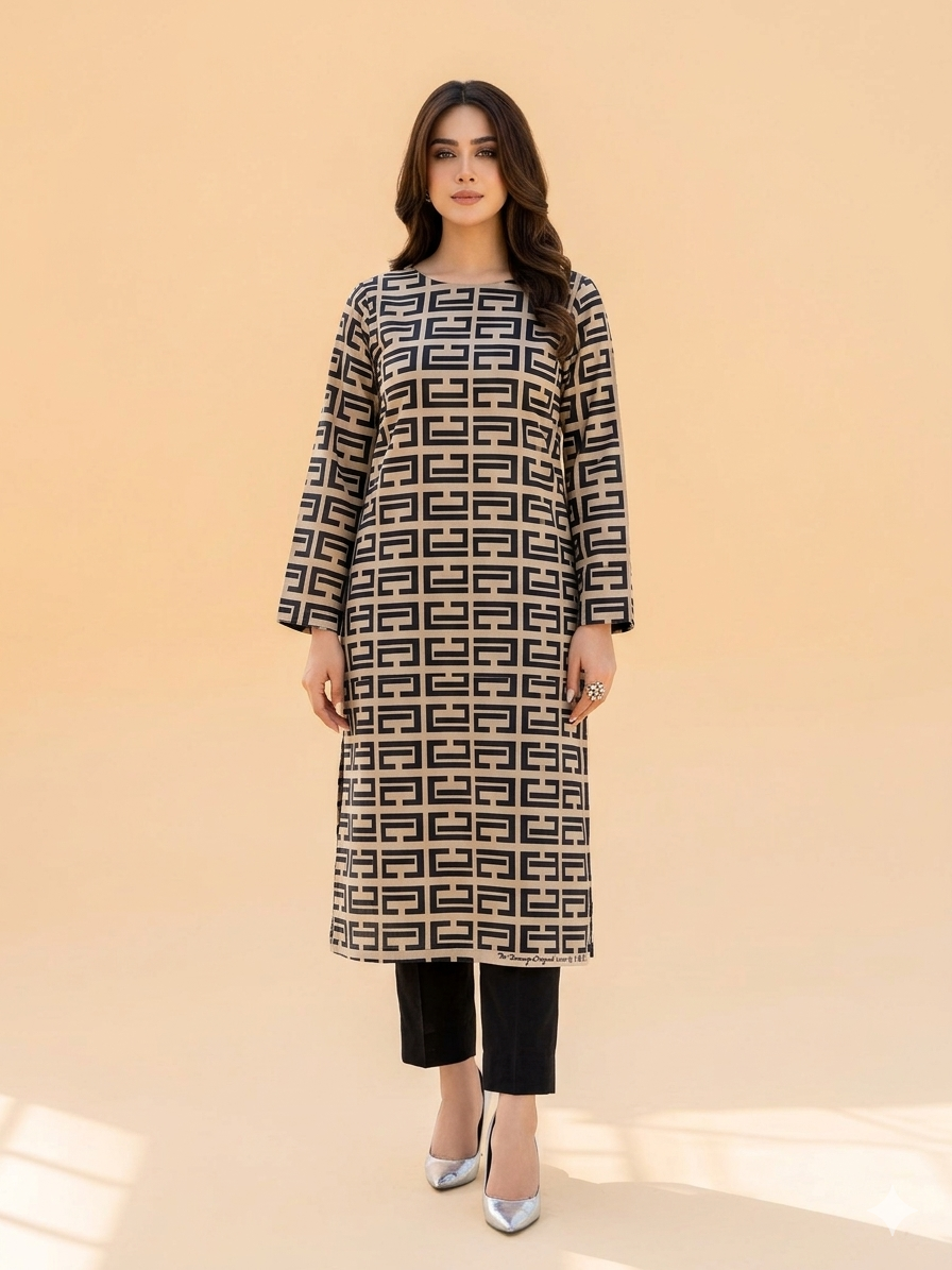 Printed 2Piece-Lawn Suit