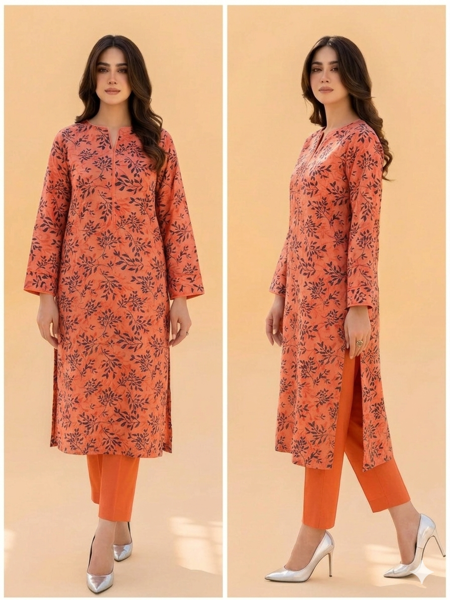 Printed 2Piece-Lawn Suit