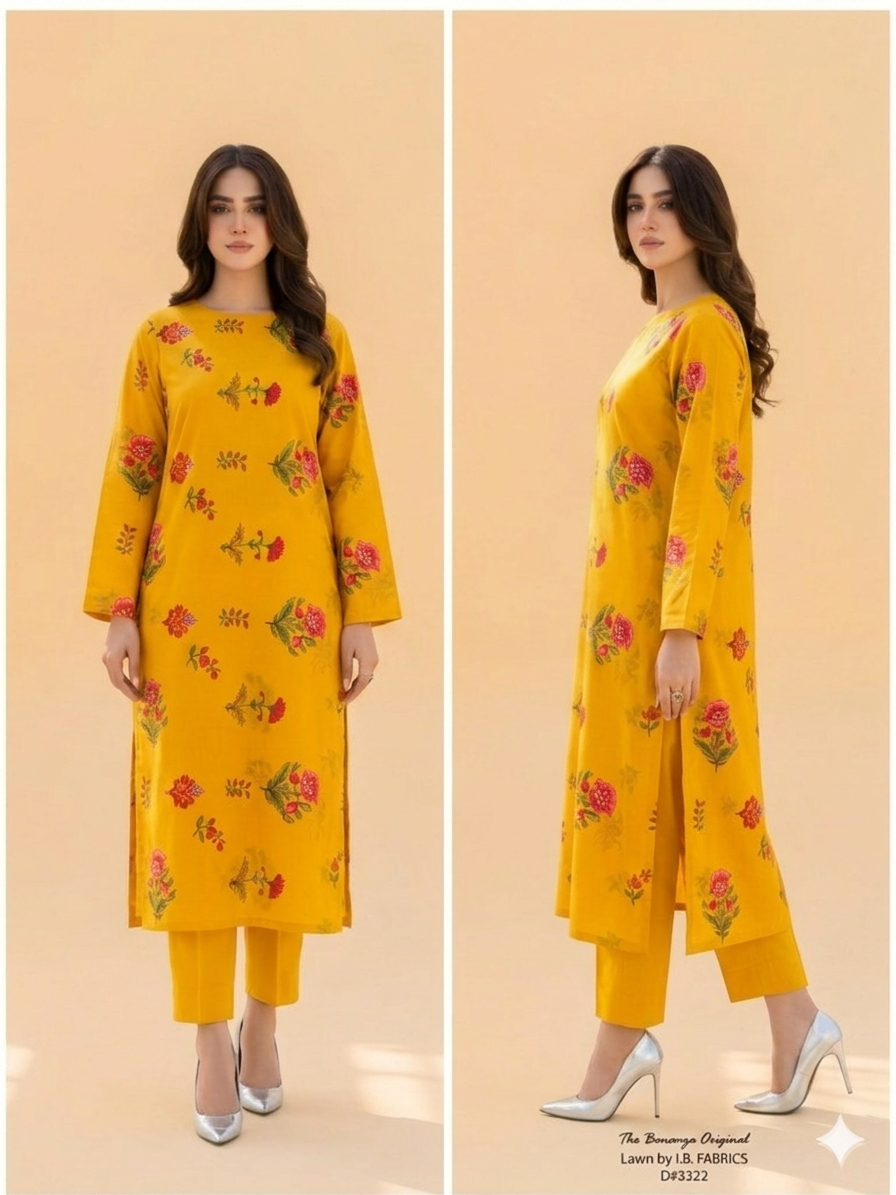 Printed 2Piece-Lawn Suit